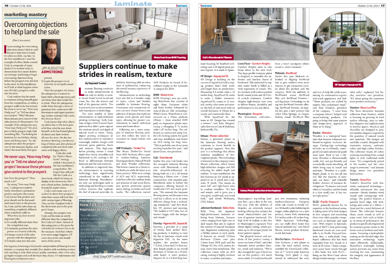 Laminate suppliers continue to make strides in realism