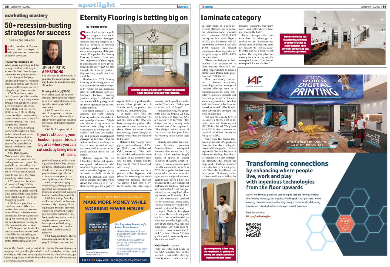 Eternity Flooring bets big on Laminate