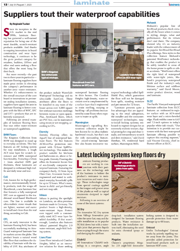 Suppliers tout waterproof laminate flooring