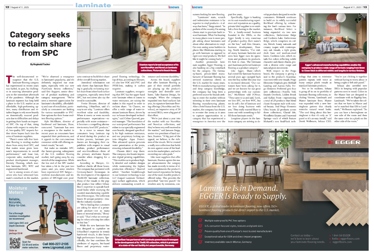 Laminate: Category seeks to reclaim share from SPC